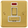 Click Deco Plus Polished Brass 13A Switched Spur With Neon DPBR752WH 1 Click Deco Plus Polished Brass 13A Switched Spur With Neon DPBR752WH -RS Electrical Supplies Click Deco Plus Polished Brass 13A Switched Spur with Neon DPBR752WH Available from RS Electrical Supplies