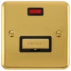 Click Deco Plus Polished Brass 13A Unswitched Spur With Neon DPBR753BK -RS Electrical Supplies Click Deco Plus Polished Brass 13A Unswitched Spur with Neon DPBR753BK Available from RS Electrical Supplies