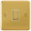 Click Deco Plus Polished Brass 1G Light Switch DPBR411WH -RS Electrical Supplies Click Deco Plus Polished Brass 1G Light Switch DPBR411WH Available from RS Electrical Supplies
