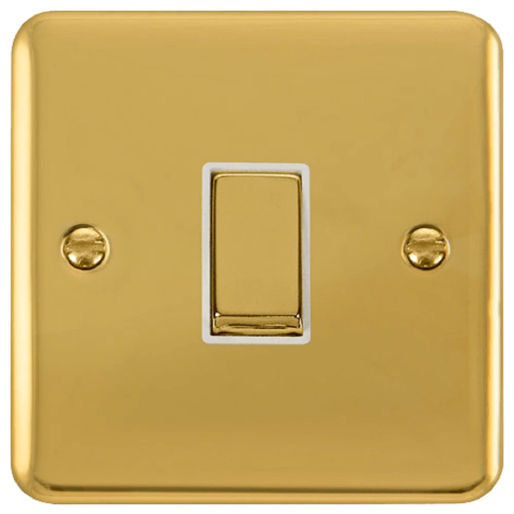 Click Deco Plus Polished Brass 1G Light Switch DPBR411WH 3 Click Deco Plus Polished Brass 1G Light Switch DPBR411WH