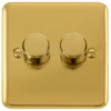 Click Deco Plus Polished Brass 2G LED Dimmer Switch DPBR162 -RS Electrical Supplies Click Deco Plus Polished Brass 2G LED Dimmer Switch DPBR162 Available from RS Electrical Supplies