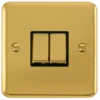 Click Deco Plus Polished Brass 2W & Intermediate Switch DPBR4125BK 2 Click Deco Plus Polished Brass 2W & Intermediate Switch DPBR4125BK -RS Electrical Supplies Click Deco Plus Polished Brass 2W Intermediate Switch DPBR4125BK available from RS Electrical Supplies
