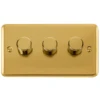 Click Deco Plus Polished Brass 3G LED Dimmer Switch DPBR163 2 Click Deco Plus Polished Brass 3G LED Dimmer Switch DPBR163 -RS Electrical Supplies Click Deco Plus Polished Brass 3G LED Dimmer Switch DPBR163 Available from RS Electrical Supplies