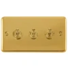Click Deco Plus Polished Brass 3G Toggle Switch DPBR423 -RS Electrical Supplies Click Deco Plus Polished Brass 3G Toggle Switch DPBR423 Available from RS Electrical Supplies