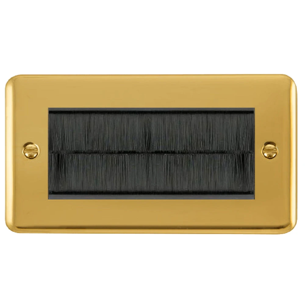 Click Deco Plus Polished Brass 4G Cable Brush Outlet DPBR4BRUSHBK 3 Click Deco Plus Polished Brass 4G Cable Brush Outlet DPBR4BRUSHBK