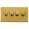 Click Deco Plus Polished Brass 4G LED Dimmer Switch DPBR164 -RS Electrical Supplies Click Deco Plus Polished Brass 4G LED Dimmer Switch DPBR164 Available from RS Electrical Supplies