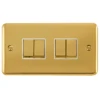 Click Deco Plus Polished Brass 4G Light Switch DPBR414WH -RS Electrical Supplies Click Deco Plus Polished Brass 4G Light Switch DPBR414WH Available from RS Electrical Supplies
