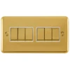Click Deco Plus Polished Brass 6G Light Switch DPBR416WH -RS Electrical Supplies Click Deco Plus Polished Brass 6G Light Switch DPBR416WH Available from RS Electrical Supplies