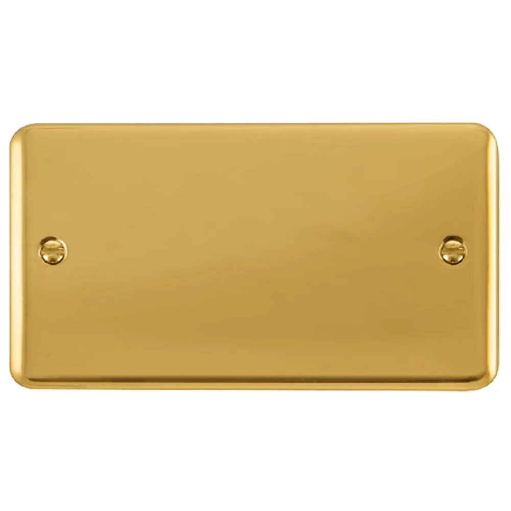 Click Deco Plus Polished Brass Double Blank Plate DPBR061 3 Click Deco Plus Polished Brass Double Blank Plate DPBR061