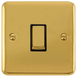Click Deco Plus Polished Brass Intermediate Switch DPBR425BK