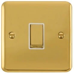 Click Deco Plus Polished Brass Intermediate Switch DPBR425WH