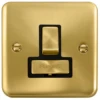 Click Deco Plus Satin Brass 13A Switched Spur DPSB751BK -RS Electrical Supplies Click Deco Plus Satin Brass 13A Switched Spur DPSB751BK Available from RS Electrical Supplies