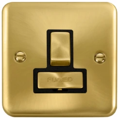 Click Deco Plus Satin Brass 13A Switched Spur DPSB751BK