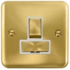 Click Deco Plus Satin Brass 13A Switched Spur DPSB751WH -RS Electrical Supplies Click Deco Plus Satin Brass 13A Switched Spur DPSB751WH Available from RS Electrical Supplies
