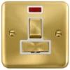 Click Deco Plus Satin Brass 13A Switched Spur With Neon DPSB752WH -RS Electrical Supplies Click Deco Plus Satin Brass 13A Switched Spur with Neon DPSB752WH Available from RS Electrical Supplies