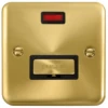 Click Deco Plus Satin Brass 13A Unswitched Spur With Neon DPSB753BK -RS Electrical Supplies Click Deco Plus Satin Brass 13A Unswitched Spur with Neon DPSB753BK Available from RS Electrical Supplies
