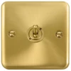 Click Deco Plus Satin Brass 1G Toggle Switch DPSB421 -RS Electrical Supplies Click Deco Plus Satin Brass 1G Toggle Switch DPSB421 Available from RS Electrical Supplies
