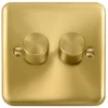 Click Deco Plus Satin Brass 2G LED Dimmer Switch DPSB162 -RS Electrical Supplies Click Deco Plus Satin Brass 2G LED Dimmer Switch DPSB162 Available from RS Electrical Supplies