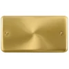 Click Deco Plus Satin Brass Double Blank Plate DPSB061 2 Click Deco Plus Satin Brass Double Blank Plate DPSB061 -RS Electrical Supplies Click Deco Plus Satin Brass Double Blank Plate DPSB061 Available from RS Electrical Supplies