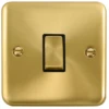 Click Deco Plus Satin Brass Intermediate Switch DPSB425BK -RS Electrical Supplies Click Deco Plus Satin Brass Intermediate Switch DPSB425BK Available from RS Electrical Supplies