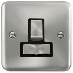 Click Deco Plus Satin Chrome 13A Switched Spur DPSC751BK
