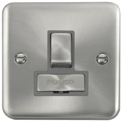 Click Deco Plus Satin Chrome 13A Switched Spur DPSC751GY