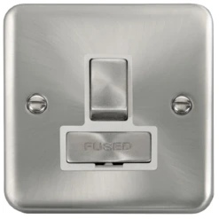 Click Deco Plus Satin Chrome 13A Switched Spur DPSC751WH