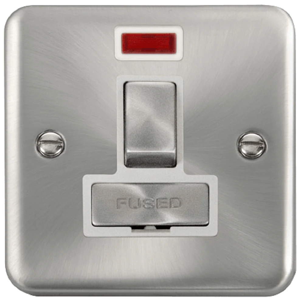 Click Deco Plus Satin Chrome 13A Switched Spur With Neon DPSC752WH 3 Click Deco Plus Satin Chrome 13A Switched Spur With Neon DPSC752WH