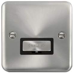 Click Deco Plus Satin Chrome 13A Unswitched Spur DPSC750BK