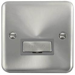 Click Deco Plus Satin Chrome 13A Unswitched Spur DPSC750GY