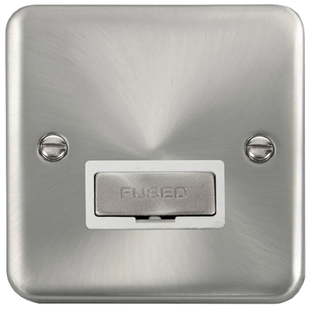 Click Deco Plus Satin Chrome 13A Unswitched Spur DPSC750WH 3 Click Deco Plus Satin Chrome 13A Unswitched Spur DPSC750WH