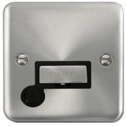 Click Deco Plus Satin Chrome 13A Unswitched Spur With Flex DPSC550BK