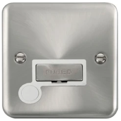 Click Deco Plus Satin Chrome 13A Unswitched Spur With Flex DPSC550WH