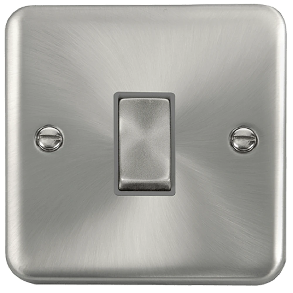 Click Deco Plus Satin Chrome 1G Light Switch DPSC411GY 3 Click Deco Plus Satin Chrome 1G Light Switch DPSC411GY