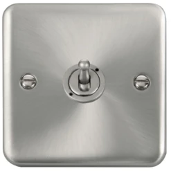 Click Deco Plus Satin Chrome 1G Toggle Switch DPSC421