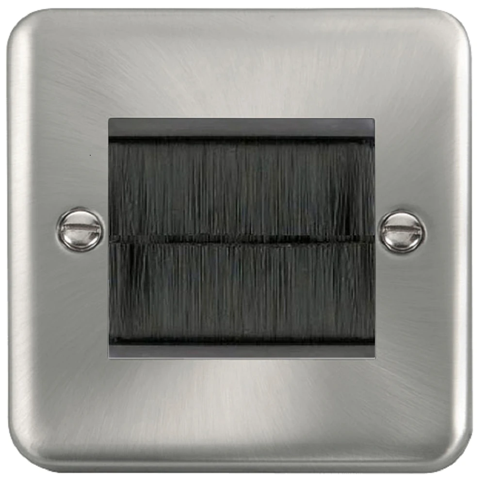 Click Deco Plus Satin Chrome 2G Cable Brush Outlet DPSCBRUSHBK 3 Click Deco Plus Satin Chrome 2G Cable Brush Outlet DPSCBRUSHBK