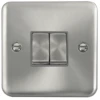 Click Deco Plus Satin Chrome 2W & Intermediate Switch DPSC4125GY -RS Electrical Supplies Click Deco Plus Satin Chrome 2G Light Switch DPSC412GY Available from RS Electrical Supplies 1