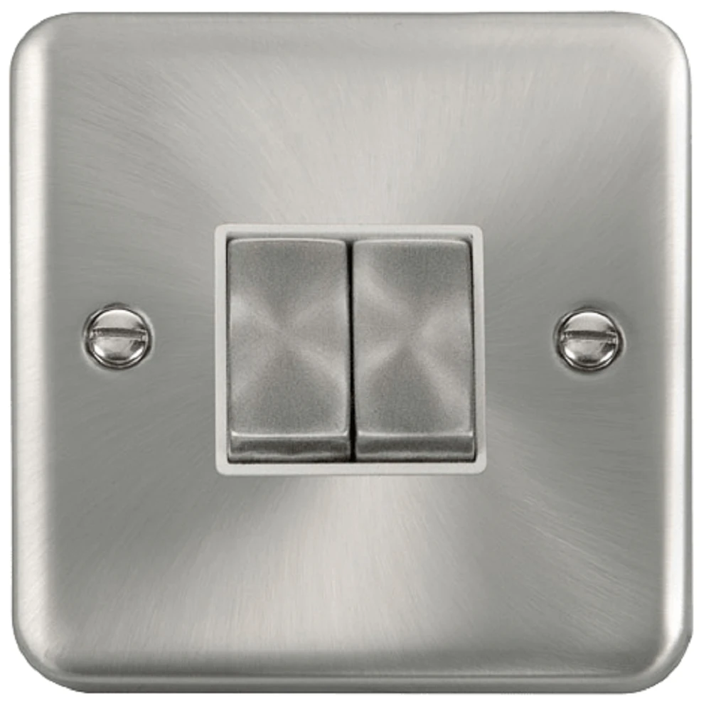 Click Deco Plus Satin Chrome 2G Light Switch DPSC412WH 3 Click Deco Plus Satin Chrome 2G Light Switch DPSC412WH