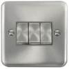 Click Deco Plus Satin Chrome 3G Light Switch DPSC413GY -RS Electrical Supplies Click Deco Plus Satin Chrome 3G Light Switch DPSC413GY Available from RS Electrical Supplies