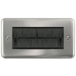 Click Deco Plus Satin Chrome 4G Cable Brush Outlet DPSC4BRUSHBK