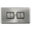 Click Deco Plus Satin Chrome 4G Light Switch DPSC414BK -RS Electrical Supplies Click Deco Plus Satin Chrome 4G Light Switch DPSC414BK Available from RS Electrical Supplies