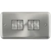 Click Deco Plus Satin Chrome 4G Light Switch DPSC414GY -RS Electrical Supplies Click Deco Plus Satin Chrome 4G Light Switch DPSC414GY Available from RS Electrical Supplies