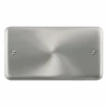 Click Deco Plus Satin Chrome Double Blank Plate DPSC061 1 Click Deco Plus Satin Chrome Double Blank Plate DPSC061 -RS Electrical Supplies Click Deco Plus Satin Chrome Double Blank Plate DPSC061 Available from RS Electrical Supplies