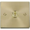 Click Deco Satin Brass 1G Toggle Switch VPSB421