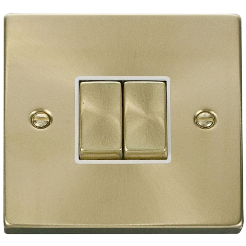 Click Deco Satin Brass 2W & Intermediate Switch VPSB4125WH 3 Click Deco Satin Brass 2W & Intermediate Switch VPSB4125WH