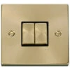 Click Deco Satin Brass 2W & Intermediate Switch VPSB4125BK -RS Electrical Supplies Click Deco Satin Brass 2W Intermediate Switch VPSB4125BK Available from RS Electrical Supplies