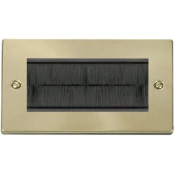 Click Deco Satin Brass 4G Cable Brush Outlet VPSB4BRUSHBK