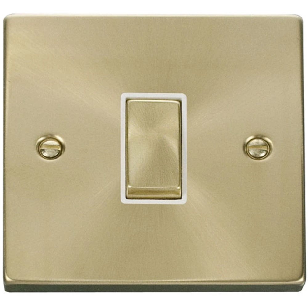 Click Deco Satin Brass 1G Light Switch VPSB411WH 3 Click Deco Satin Brass 1G Light Switch VPSB411WH