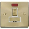 Click Deco Satin Brass 13A Switched Spur With Neon VPSB752WH -RS Electrical Supplies Click Deco Satin Brass Switched Spur Neon VPSB752WH Available from RS Electrical Supplies