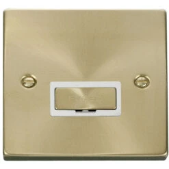 Click Deco Satin Brass 13A Unswitched Spur VPSB750WH